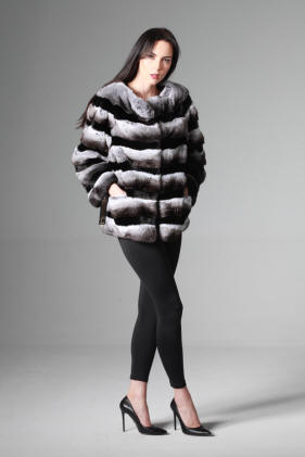 سترة الفراء شينشيلا