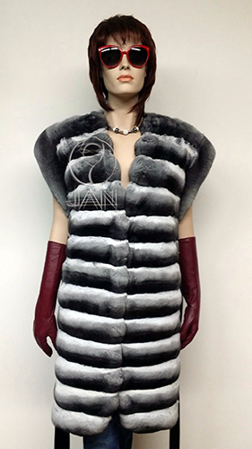 سترة الفراء شينشيلا